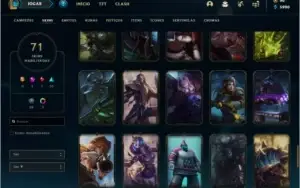 Conta Prata 2 com 71 skins e 110 champs