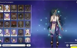 Conta com xiao + lança de jade, Ganyu e Espinha Celestial