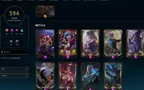 conta mestre 394 skins