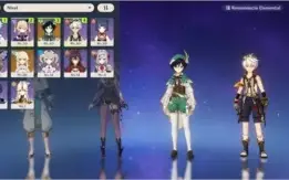 contas do genshin com diluc c1+jean e a outra com venti c1
