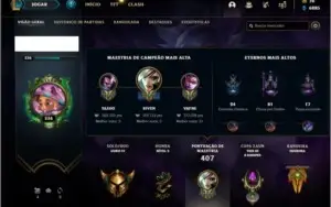 Conta ouro 4 com 83 skins e 113 champs