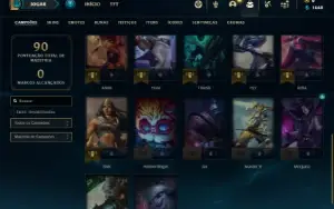 Conta Unranked com 27 Champs e 13 Skins