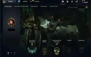 Conta LoL Rank Elo Platina IV 4 Season Temporada 12