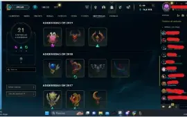 Conta League of Legends + valorant + wild