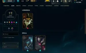 Diamante 4 com 40 Champs e 12 Skins