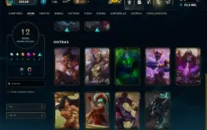 Diamante 4 com 40 Champs e 12 Skins
