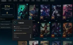 Conta League of Legends Full Acesso - 122 Champs e 72 Skins