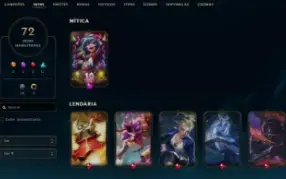 Conta League of Legends Full Acesso - 122 Champs e 72 Skins