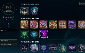 Conta League of Legends +1500 skins+cromas+skins wards etc