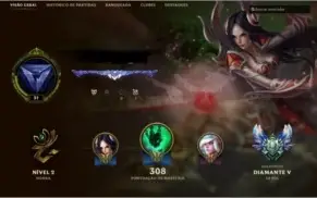 Conta de Lol Diamante 5