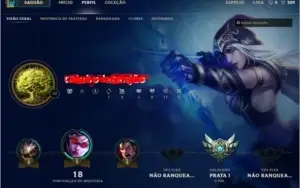 Conta League Of Legends ( Prata 1 ) ( 17 campeões )