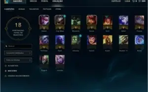 Conta League Of Legends ( Prata 1 ) ( 17 campeões )