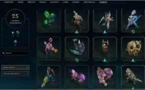 Conta Nvl154 - Platina 1 - 331 skins - All Heroes -