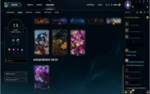 Conta gold 5, 14 skins, 37 campeões