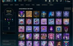 CONTA LOL D2 , LV 434, 154 SKINS, TODOS OS CHAMPS,320K DE EA