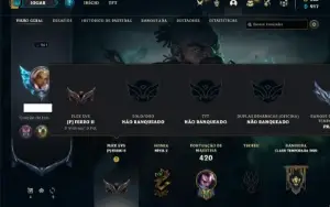 Conta Unranked com 150 Champs e 179 Skins