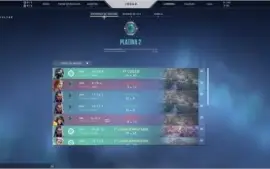 conta de valorant no elo platina 2 com skins