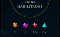 Conta Diamante 1 / 131 skins