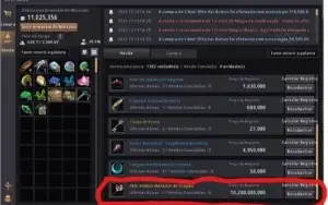 277 bs tet, 2 potions feitas, 10 Bi market