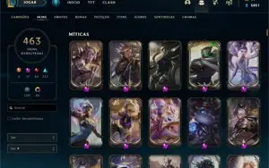 Conta Platina 1, 460 Skins