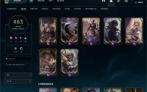 Conta Platina 1, 460 Skins