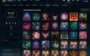 Conta Platina 1, 460 Skins