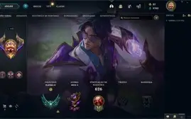 Conta League Of Legends com 385 skins, 5 míticas