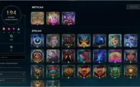 CONTA LOL NVL 289 + 109 SKINS(3 VITORIOSA) DIVERSOS ICONES!