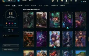 conta lol bronze 1 88 skins 60 emotes 2015 acc