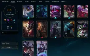 conta lol bronze 1 88 skins 60 emotes 2015 acc