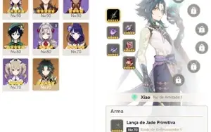 CONTA GENSHIN AR55 ⭐11 LENDÁRIOS⭐ 3 ARMAS 5⭐ [SEM VINCULOS]