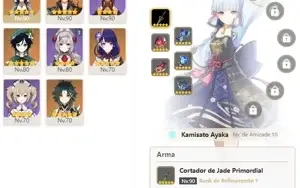 CONTA GENSHIN AR55 ⭐11 LENDÁRIOS⭐ 3 ARMAS 5⭐ [SEM VINCULOS]