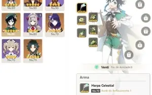 CONTA GENSHIN AR55 ⭐11 LENDÁRIOS⭐ 3 ARMAS 5⭐ [SEM VINCULOS]