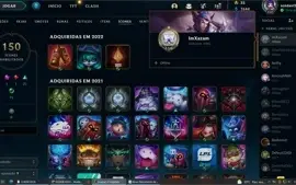 Estou vendendo minha conta level 420 com 83 skins, elo prata