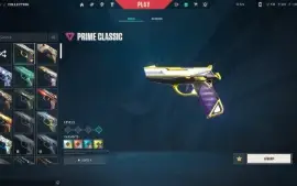 Conta Valorant platina com muitas skins