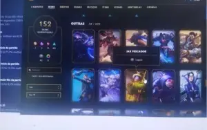 Vendo uma conta no league of legends