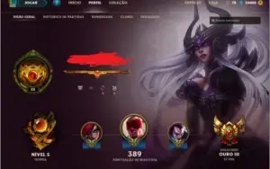 CONTA LOL- QUASE TODOS OS CAMPEOES- +100 SKINS- GOLD 3