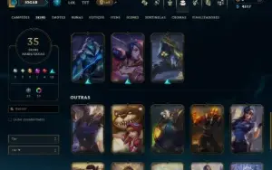 Ouro 4 com 65 Champs e 35 Skins ( MAIN ADC )