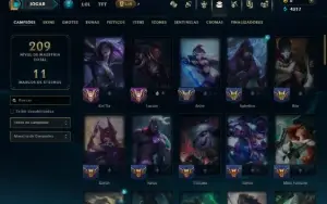 Ouro 4 com 65 Champs e 35 Skins ( MAIN ADC )