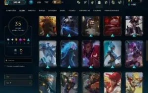 Ouro 4 com 65 Champs e 35 Skins ( MAIN ADC )