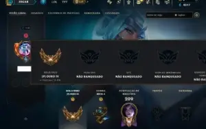 Ouro 4 com 65 Champs e 35 Skins ( MAIN ADC )