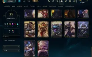 Ouro 4 com 65 Champs e 35 Skins ( MAIN ADC )