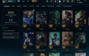 Ouro 4 com 65 Champs e 35 Skins ( MAIN ADC )