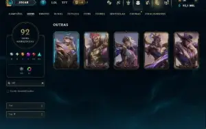 Prata 2 com 145 Champs e 92 Skins ( ADC / JG / TOP )