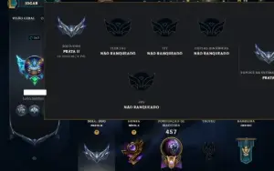 Prata 2 com 145 Champs e 92 Skins ( ADC / JG / TOP )