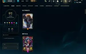 Prata 2 com 145 Champs e 92 Skins ( ADC / JG / TOP )