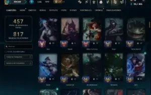 Prata 2 com 145 Champs e 92 Skins ( ADC / JG / TOP )