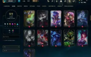 Prata 2 com 145 Champs e 92 Skins ( ADC / JG / TOP )