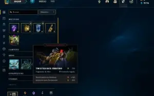Conta Platina 1 com 66 PDL, 33 Champs e 6 Skins