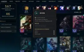 Conta Lol Main Riven 225 Skins (Riven, Mf E Fizz Prestigio)